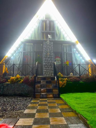 Um jardim em Quba Qecresh Aframe