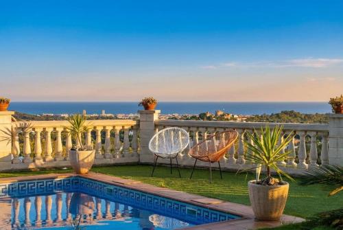 Sea View Villa - Pool BBQ & Beach - Barcelona