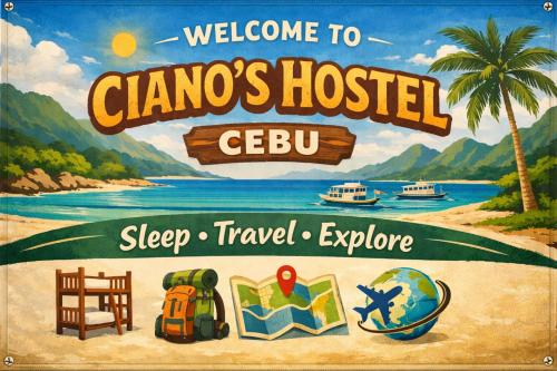 a sign for a clamsoked cebu resort at Ciano's Hostel Cebu in Cebu City