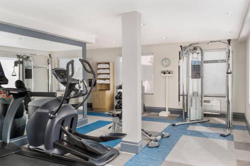 a gym with treadmills and cardio equipment in a building at Comfort Inn & Suites El Paso I-10 Airport Area in El Paso