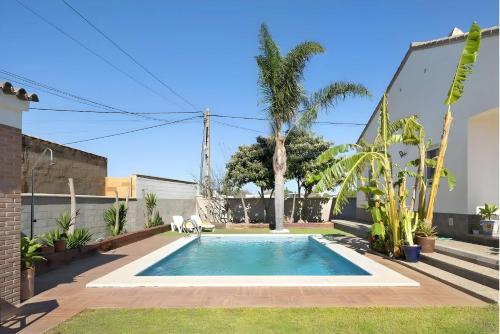 Villa con piscina privada Barbacoa en Conil