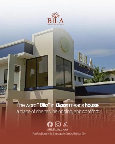 an advertisement for the word bico in bilbian means house at Bila Boutique Hotel in Lagao II