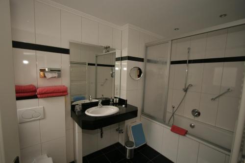 Koupelna v ubytování Hotel Ännchen