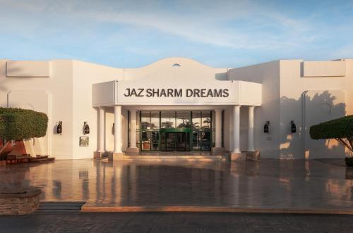 a building with a sign that reads shanghai dreams at JAZ Sharm Dreams in Sharm El Sheikh
