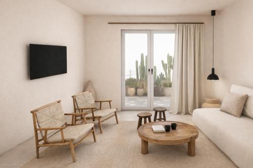 Nēso - Stylish Poolside Escape for 6 in Mykonos Town
