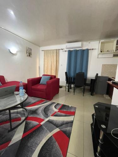 Zona d'estar a Appartement meublé