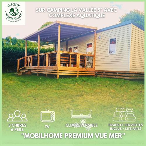 Houlgate- 216 - Mobilhome premium 6 personnes Camping 5 étoiles - Séjour Normandie - Paris Eure Gestion