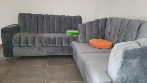 a couch and a chair in a living room at Lakatabu Apartments in Mama