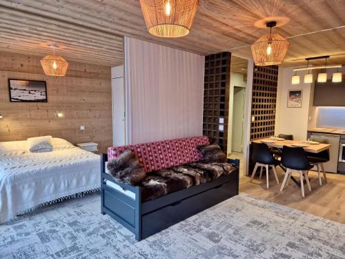 Appartement centre village Les Gets, 4 pax, parking