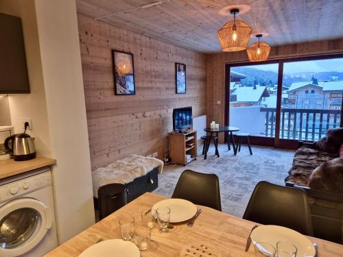 Appartement centre village Les Gets, 4 pax, parking