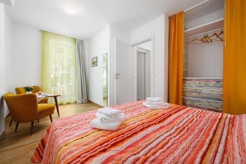 Cozy Apartment nur 280 Meter zum Strand mit Garten, Klima, WiFi