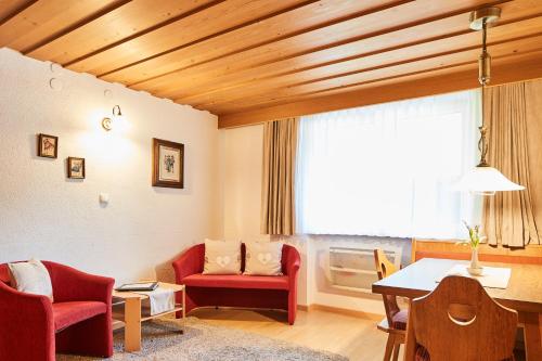 Posezení v ubytování Haus Bergfrieden