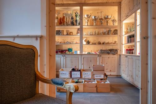 Dapur atau dapur kecil di Waldhotel Doldenhorn