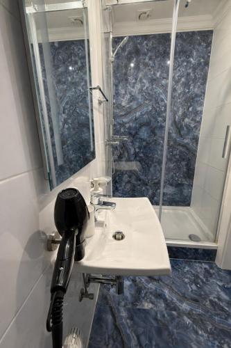 Et badeværelse på Hotel Aqua
