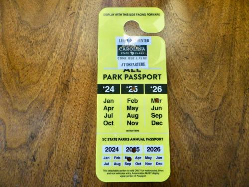 a parking ticket for a parking permit on a table at 215 C2 GP-The Treehouse in Coffeyville