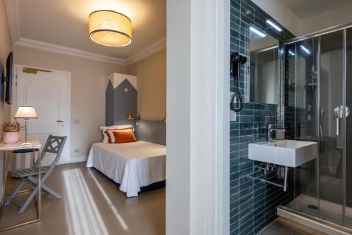 Et badeværelse på Hotel Sablé