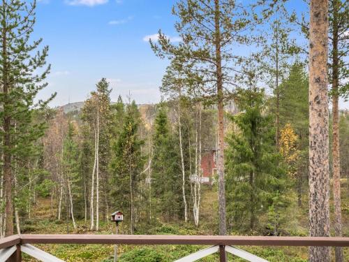 a view of a forest from a bridge at Holiday Home Isokuru 3 by Interhome in Pyhätunturi
