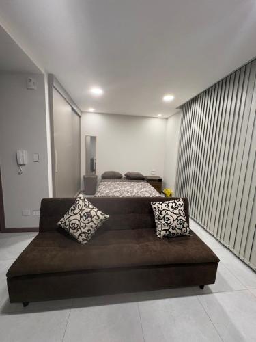 เตียงในห้องที่ Edifico Klug