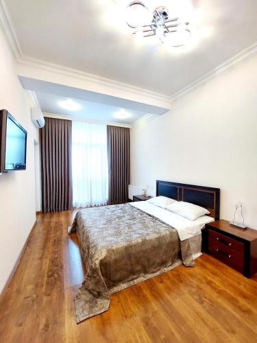 Caspian Breeze Luminous Suite with Balcony Steps from Baku Boulevard
