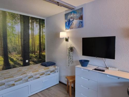 Studio lumineux pour 4 pers. au pied des pistes, balcon sud, animaux admis