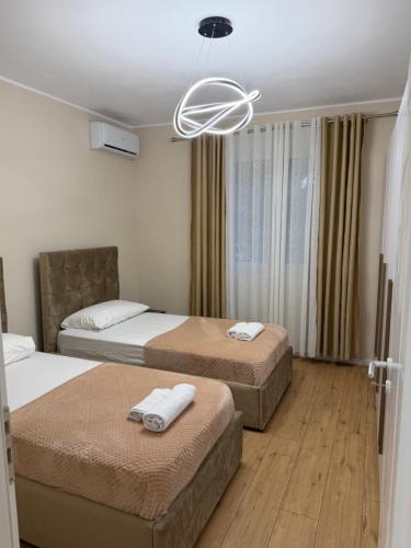 Llit o llits en una habitació de Apartment in Shkoder