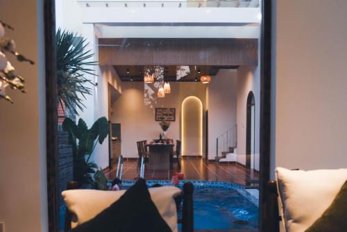 a view from the living room of a house at Mộc An Homestay in Kon Rung (1)