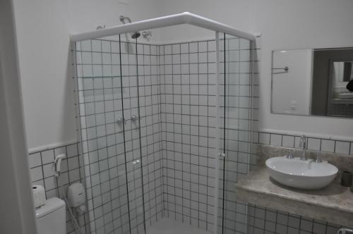 Phòng tắm tại Passagem da Neblina - Bed & Breakfast