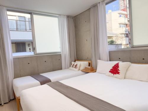 102Room,7-minute walk from Uguisudani Station located on the 1nd floor of an apartment-style building Twin room No elevator