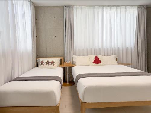 102Room,7-minute walk from Uguisudani Station located on the 1nd floor of an apartment-style building Twin room No elevator