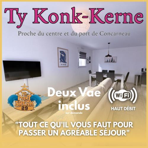 Ty Konk-Kerne Agréable maison au calme 5 min des plages Parking