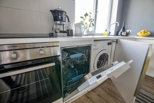 Kuhinja oz. manjša kuhinja v nastanitvi Art Penthouse