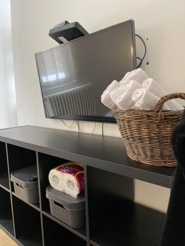 Kuchyň nebo kuchyňský kout v ubytování Dunavska Room