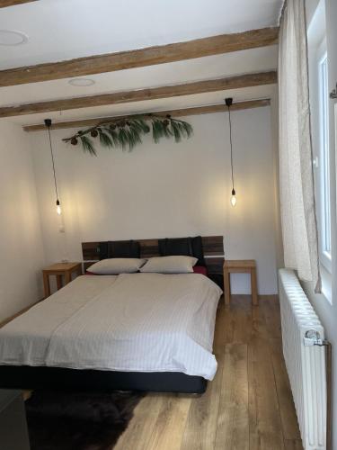 Postel nebo postele na pokoji v ubytování Dunavska Room