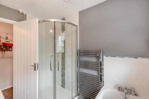 a bathroom with a shower and a sink at 2 Bed in Wool oc-r29949 in Wool