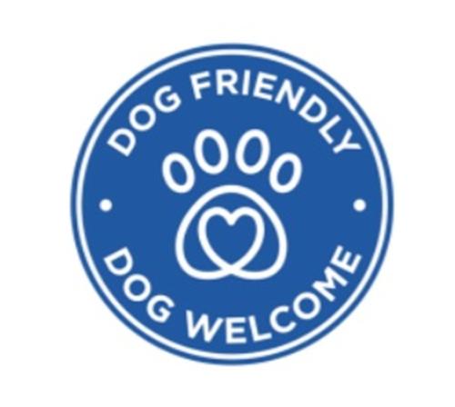 a blue circle with a sign that reads roberto francisco cocoa welcome at Seascape - caravan next to Fantasy Island Ingoldmells, 2 dogs max - East Coast Holidays in Ingoldmells