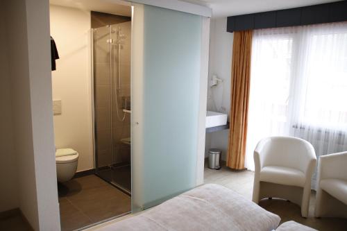 Koupelna v ubytování Hotel Primavera