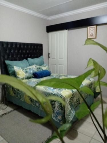 a bedroom with a bed with pillows on it at SummerPlace Guest Rooms in Modimolle