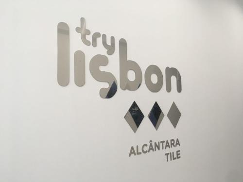 a sign for the new alamaria tile at TryLisbon Alcântara in Lisbon