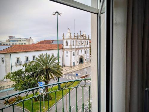 a view from a window of a building at Pombal City House in Pombal