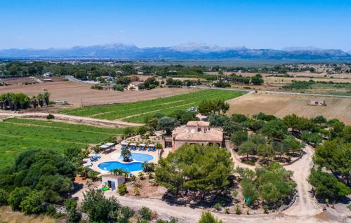 an aerial view of an estate with a swimming pool at Can Picafort in Can Picafort