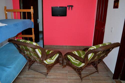 Televisyen dan/atau pusat hiburan di Mozamba Surf House
