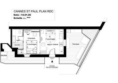 Cité Saint Paul Terrasse Parking AC Wifi SAUNA BBQ SPA