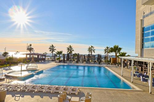 Piscina a Hotel Bleart o a prop