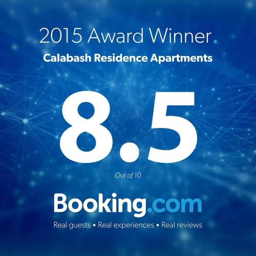 a poster for the award winner in calabash residence apartments boating rental at Calabash Apartment-Hotel in Kotu