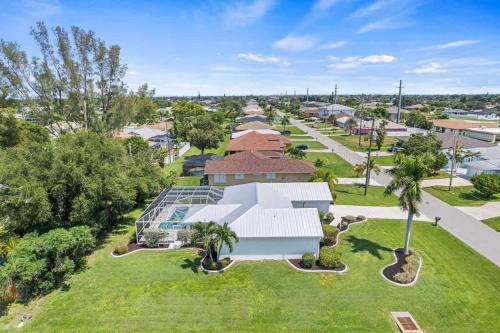 an aerial view of a building in a park at Villa Yvonne in Cape Coral