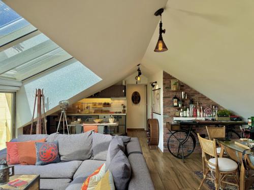 Et opholdsområde på Deluxe Loft at Monteverde