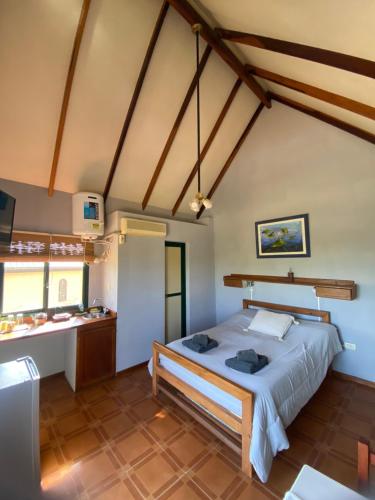 a bedroom with a bed in a room at Annemarie Apart in Villa Paranacito