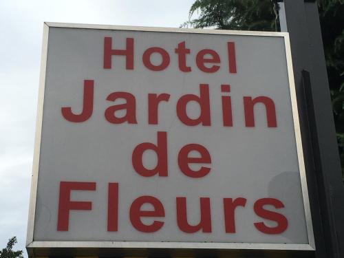 a sign for a hotel jardin de fl fires at Hotel Jardin de Fleurs (Adult Only) in Kyoto