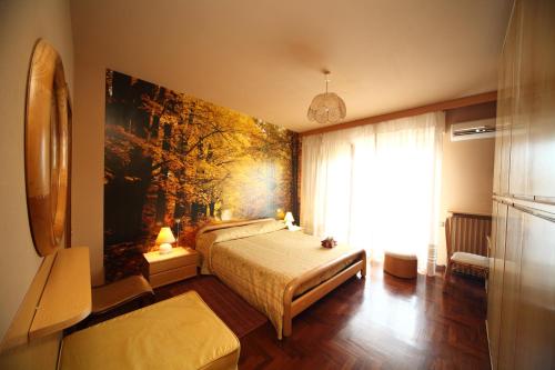 B&B Francesco in Assisiにあるベッド
