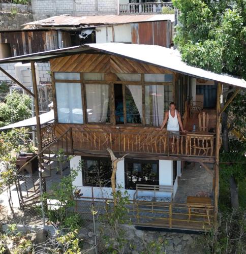 La Casa de la abuela con vista lago